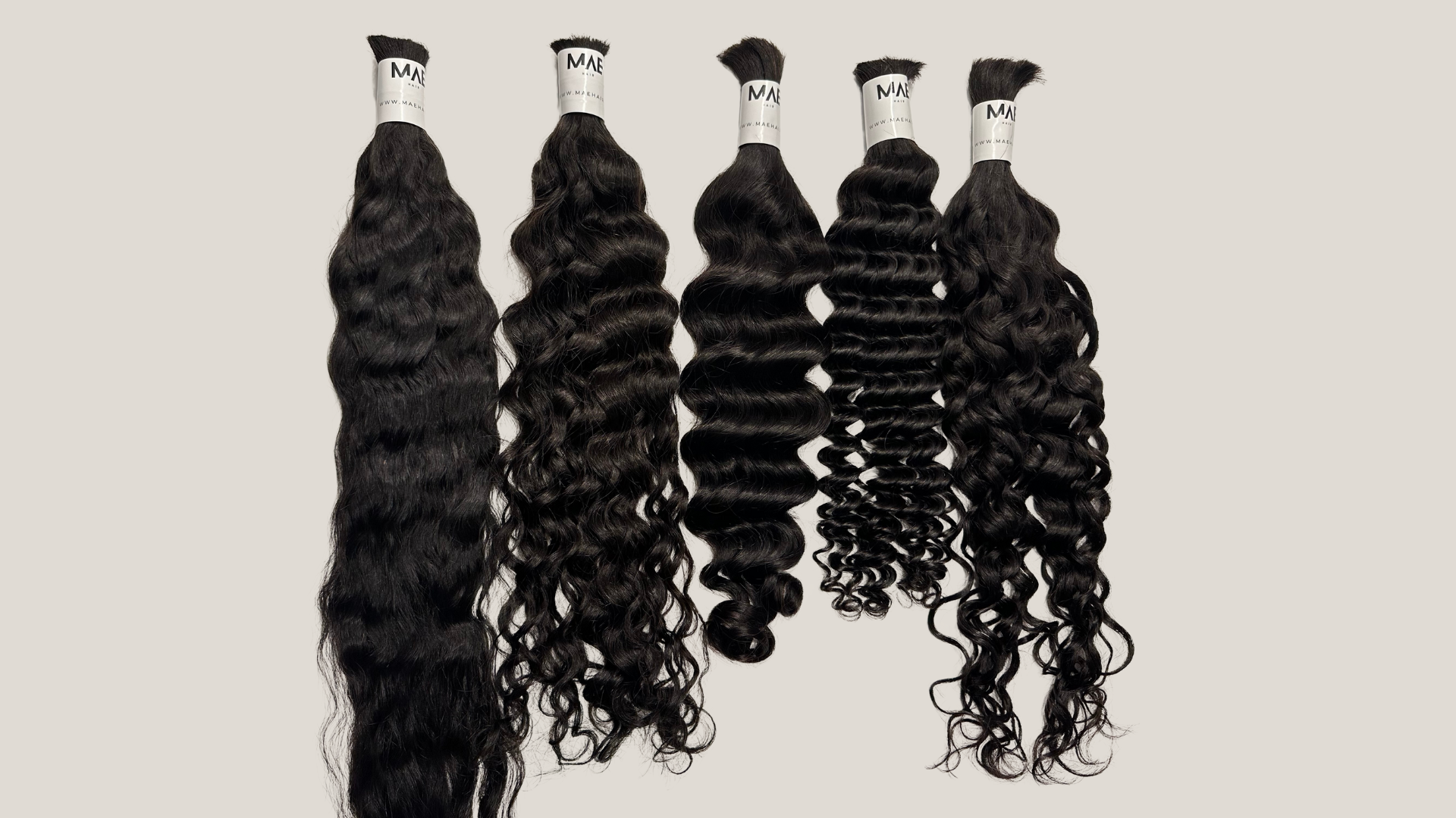 OUR DIFFERENT BULK HAIR TEXTURES